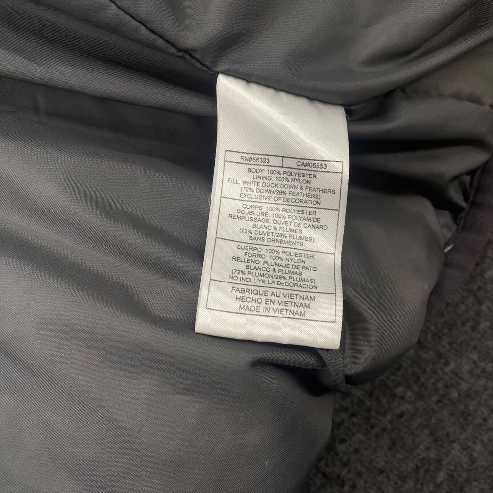 Vintage 90s White Nike Puffer Jacket Womens‎ XL Full Zip Duck Down Filled *Flaws - Picture 11 of 15